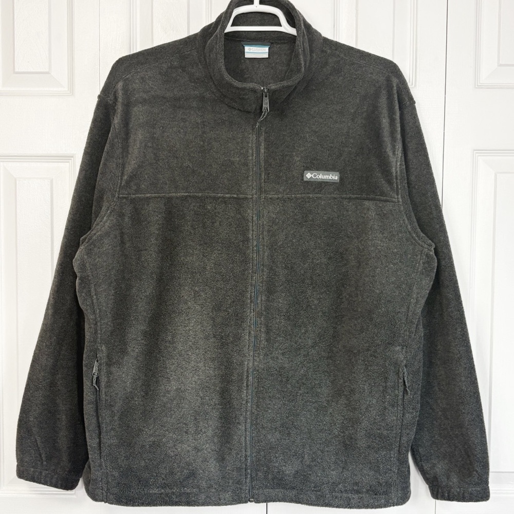 Columbia Sportswear Men's 2X Gray Steens Mountain Full Zip Fleece Jacket